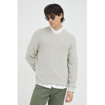 AllSaints pulover din amestec de lana barbati, culoarea gri