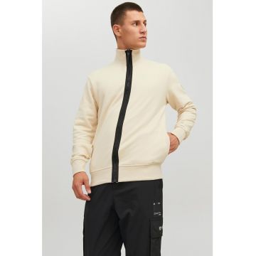 Jack & Jones - Bluza sport din amestec de bumbac - cu fermoar