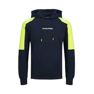 Jack & Jones - Hanorac din amestec de bumbac cu segmente contrastante Globus