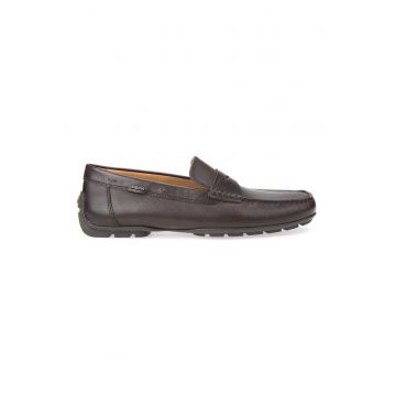 Pantofi loafer uni de piele