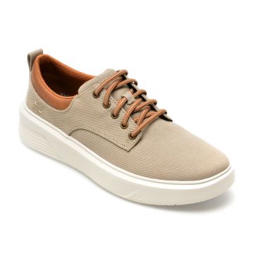 Pantofi SKECHERS gri, VIEWSON, din material textil