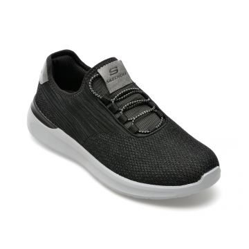 Pantofi SKECHERS negri, LATTIMORE, din material textil