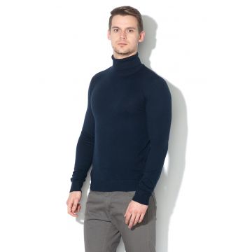 Jack & Jones - Pulover tricotat fin cu guler inalt Emil