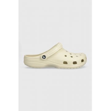 Crocs papuci Classic bărbați, culoarea bej 10001