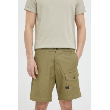 G-Star Raw pantaloni scurti din bumbac culoarea verde G-Star Raw pantaloni scurti din bumbac culoarea verde