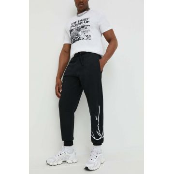 Karl Kani pantaloni de trening culoarea negru, cu imprimeu 6004039-black