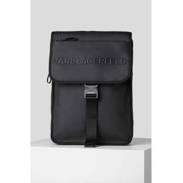 Karl Lagerfeld rucsac barbati, culoarea negru, mare, neted