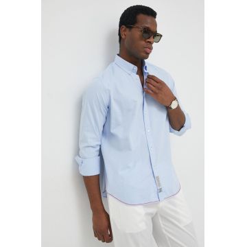 La Martina camasa din bumbac barbati, cu guler button-down, regular