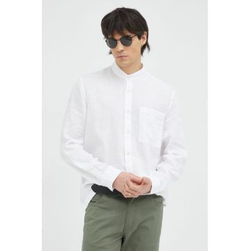 Marc O'Polo camasa de in culoarea alb, cu guler stand-up, regular