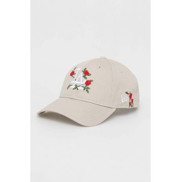 New Era șapcă de baseball din bumbac culoarea gri, cu imprimeu 60298812.STN-STN