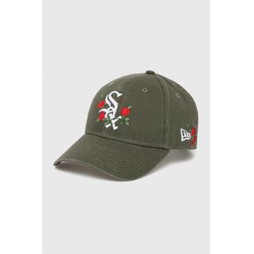 New Era șapcă de baseball din bumbac culoarea verde, cu imprimeu, CHICAGO WHITE SOX