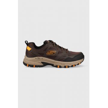 Skechers pantofi Hillcrest barbati, culoarea maro Skechers pantofi Hillcrest barbati, culoarea maro