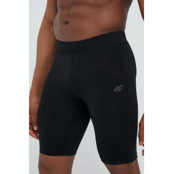 4F pantaloni scurți de alergare culoarea negru