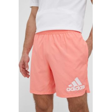 adidas Performance pantaloni scurți de alergare Run It culoarea portocaliu