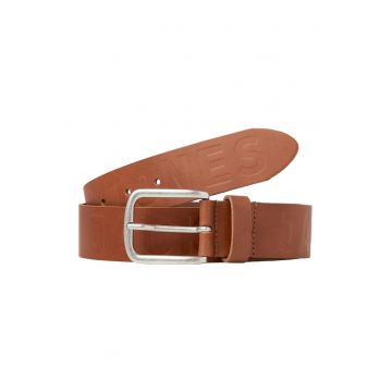 Jack & Jones - Curea de piele cu logo stantat