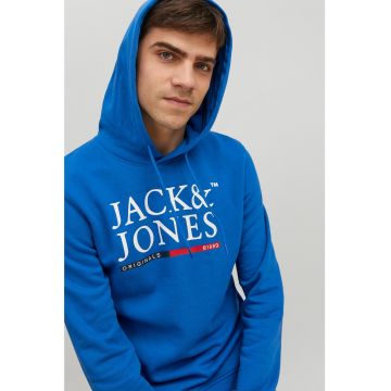Jack & Jones - Hanorac cu imprimeu logo si snur de ajustare
