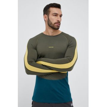 Icebreaker longsleeve funcțional ZoneKnit 200 culoarea verde