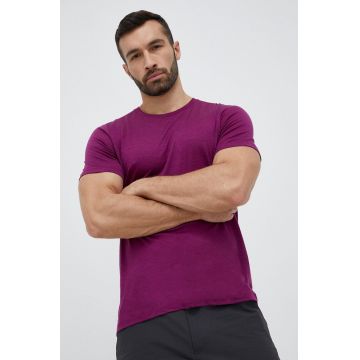 Icebreaker tricou sport Tech Lite II culoarea violet, neted