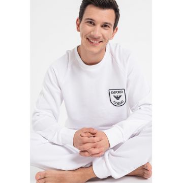 Pijama cu broderie logo