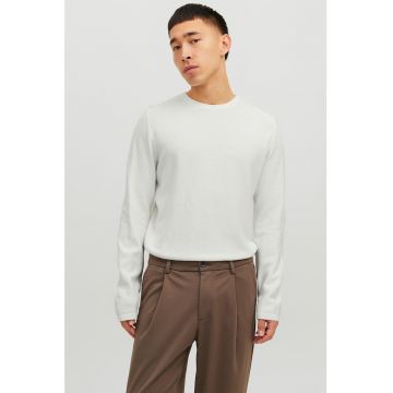 Jack & Jones - Pulover din bumbac cu decolteu la baza gatului Gustav