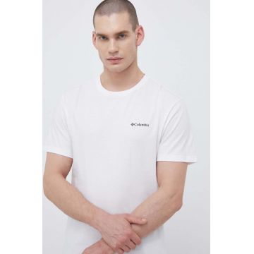 Columbia tricou bărbați, culoarea alb, cu imprimeu 1680053.SS23-112