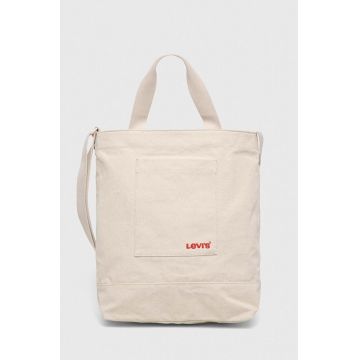 Levi's geanta de bumbac culoarea bej