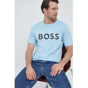 BOSS tricou BOSS GREEN barbati, cu imprimeu