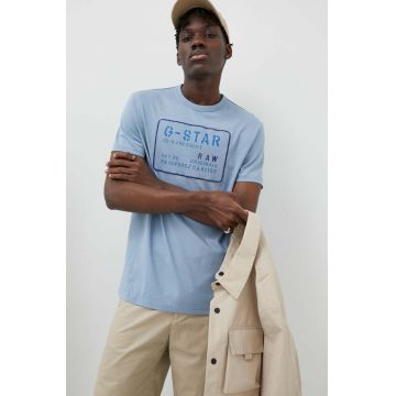 G-Star Raw tricou din bumbac cu imprimeu