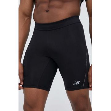New Balance pantaloni scurți de alergare Accelerate culoarea negru