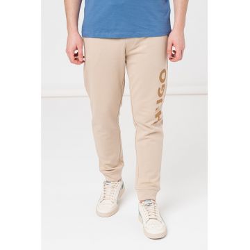 Pantaloni sport de bumbac cu imprimeu logo Dutschi