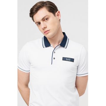 Tricou polo din amestec de viscoza