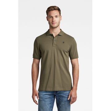 Tricou polo slim fit din amestec de bumbac organic Dunda