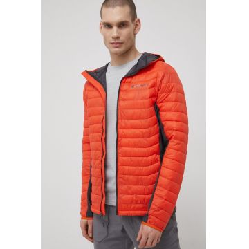 Columbia geacă sport Powder Pass culoarea portocaliu, de tranzitie 1773271-011