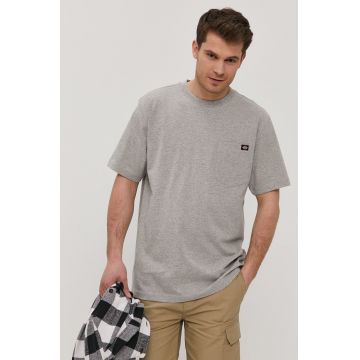 Dickies tricou bărbați, culoarea gri, material neted DK0A4TMOHG0-HEATHERGRE