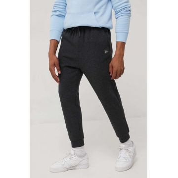 Quiksilver pantaloni barbati, culoarea gri, melanj