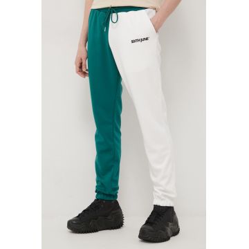 Sixth June pantaloni barbati, culoarea verde, neted