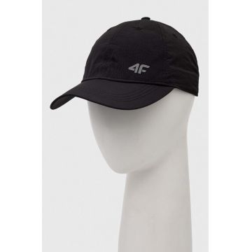 4F sapca culoarea negru, neted