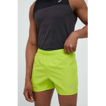 Asics pantaloni scurți de alergare Core culoarea verde