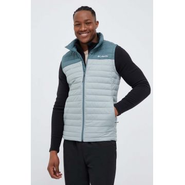 Columbia vesta sport culoarea turcoaz, de tranzitie