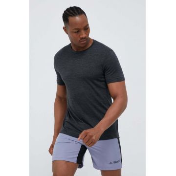 Houdini tricou sport Activist culoarea gri, melanj