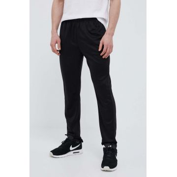 Kappa pantaloni de trening culoarea negru, neted