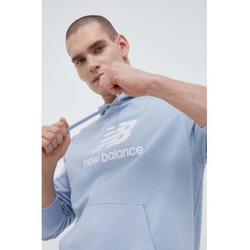 New Balance bluza barbati, cu glugă, cu imprimeu