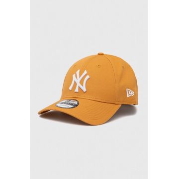 New Era șapcă de baseball din bumbac culoarea galben, modelator, NEW YORK YANKEES 60298721.SNDWHI-SNDWHI