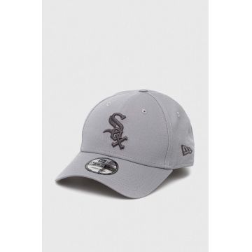 New Era șapcă de baseball din bumbac culoarea gri, modelator