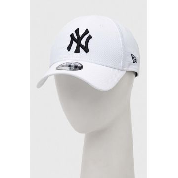 New Era sapca culoarea alb, modelator, NEW YORK YANKEES