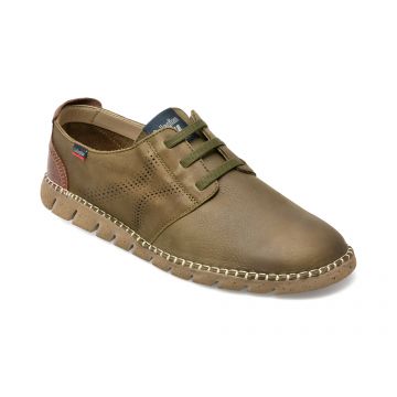 Pantofi CALLAGHAN kaki, 43200, din piele naturala
