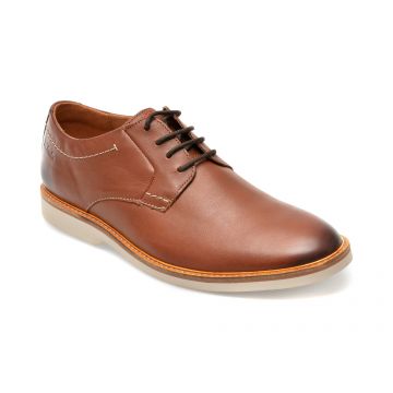 Pantofi CLARKS maro, ATTICUS LTLACE 16-N, din piele naturala