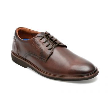 Pantofi CLARKS maro, MALWOOD LACE 0912, din piele naturala