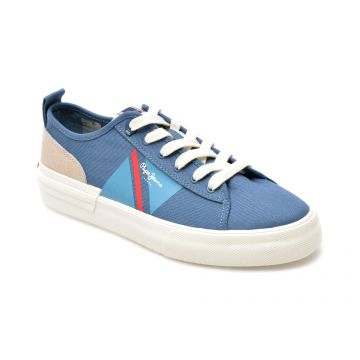 Pantofi PEPE JEANS bleumarin, MS30903, din material textil