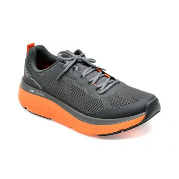 Pantofi sport SKECHERS gri, MAX CUSHIONING DELTA, din material textil